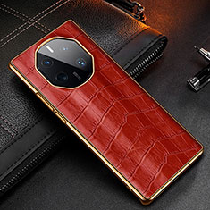 Soft Luxury Leather Snap On Case Cover DL3 for Huawei Mate 50 RS Red