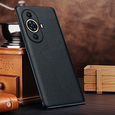 Soft Luxury Leather Snap On Case Cover DL3 for Huawei Nova 11 Black