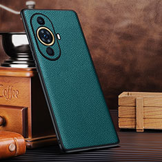 Soft Luxury Leather Snap On Case Cover DL3 for Huawei Nova 11 Cyan