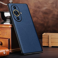 Soft Luxury Leather Snap On Case Cover DL3 for Huawei Nova 11 Pro Blue