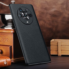 Soft Luxury Leather Snap On Case Cover DL4 for Huawei Honor Magic4 5G Black