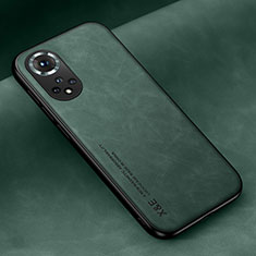 Soft Luxury Leather Snap On Case Cover DY1 for Huawei Honor 50 5G Green