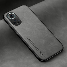 Soft Luxury Leather Snap On Case Cover DY1 for Huawei Honor 50 Pro 5G Gray