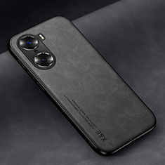 Soft Luxury Leather Snap On Case Cover DY1 for Huawei Honor 60 Pro 5G Black