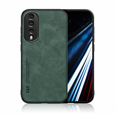 Soft Luxury Leather Snap On Case Cover DY1 for Huawei Honor 80 Pro 5G Green