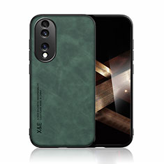 Soft Luxury Leather Snap On Case Cover DY1 for Huawei Honor X7b Green