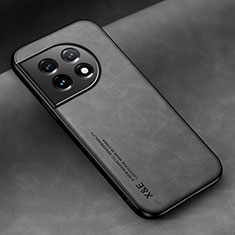 Soft Luxury Leather Snap On Case Cover DY1 for OnePlus Ace 2 5G Gray