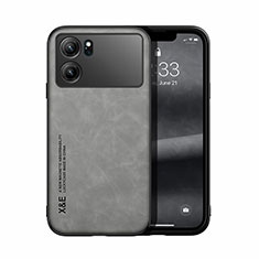 Soft Luxury Leather Snap On Case Cover DY1 for Oppo K10 5G Gray