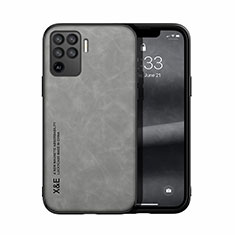 Soft Luxury Leather Snap On Case Cover DY1 for Oppo Reno5 F Gray