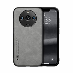 Soft Luxury Leather Snap On Case Cover DY1 for Realme Narzo 60 5G Gray