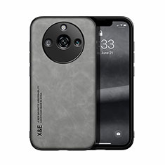 Soft Luxury Leather Snap On Case Cover DY1 for Realme Narzo 60 Pro 5G Gray