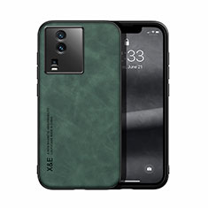 Soft Luxury Leather Snap On Case Cover DY1 for Vivo iQOO Neo7 SE Green