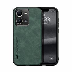 Soft Luxury Leather Snap On Case Cover DY1 for Vivo V25 5G Green