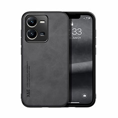 Soft Luxury Leather Snap On Case Cover DY1 for Vivo V25e Black