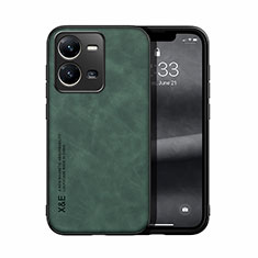 Soft Luxury Leather Snap On Case Cover DY1 for Vivo V25e Green