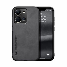 Soft Luxury Leather Snap On Case Cover DY1 for Vivo Y35 4G Black