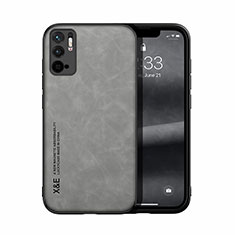 Soft Luxury Leather Snap On Case Cover DY1 for Xiaomi POCO M3 Pro 5G Gray