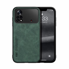 Soft Luxury Leather Snap On Case Cover DY1 for Xiaomi Poco X4 Pro 5G Green