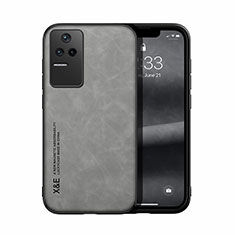 Soft Luxury Leather Snap On Case Cover DY1 for Xiaomi Redmi K40S 5G Gray