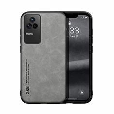 Soft Luxury Leather Snap On Case Cover DY1 for Xiaomi Redmi K50 5G Gray