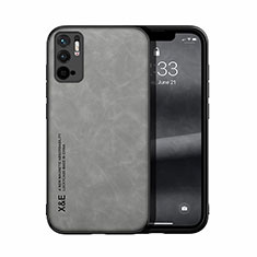 Soft Luxury Leather Snap On Case Cover DY1 for Xiaomi Redmi Note 10 5G Gray