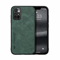 Soft Luxury Leather Snap On Case Cover DY1 for Xiaomi Redmi Note 11 4G (2022) Green