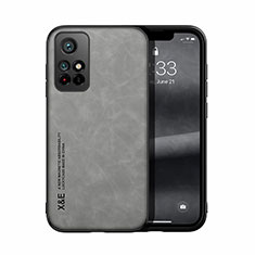 Soft Luxury Leather Snap On Case Cover DY1 for Xiaomi Redmi Note 11 5G Gray