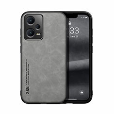 Soft Luxury Leather Snap On Case Cover DY1 for Xiaomi Redmi Note 12 Pro+ Plus 5G Gray
