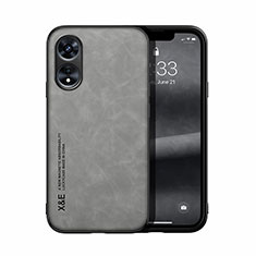 Soft Luxury Leather Snap On Case Cover DY2 for Oppo A1 Pro 5G Gray