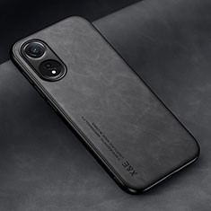 Soft Luxury Leather Snap On Case Cover DY2 for Oppo A78 4G Black