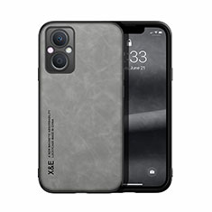 Soft Luxury Leather Snap On Case Cover DY2 for Oppo F21s Pro 5G Gray