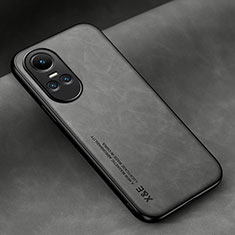 Soft Luxury Leather Snap On Case Cover DY2 for Oppo Reno10 5G Gray