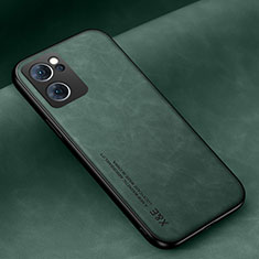 Soft Luxury Leather Snap On Case Cover DY2 for Oppo Reno7 5G Green