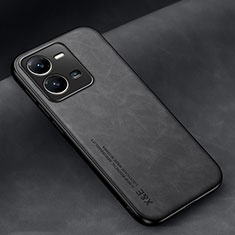 Soft Luxury Leather Snap On Case Cover DY2 for Vivo V25e Black