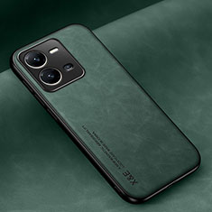 Soft Luxury Leather Snap On Case Cover DY2 for Vivo V25e Green