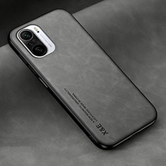 Soft Luxury Leather Snap On Case Cover DY2 for Xiaomi Mi 11X 5G Gray
