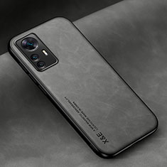 Soft Luxury Leather Snap On Case Cover DY2 for Xiaomi Redmi K50 Ultra 5G Gray