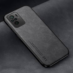 Soft Luxury Leather Snap On Case Cover DY2 for Xiaomi Redmi Note 10 4G Black