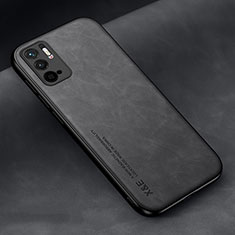 Soft Luxury Leather Snap On Case Cover DY2 for Xiaomi Redmi Note 10 5G Black