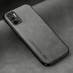 Soft Luxury Leather Snap On Case Cover DY2 for Xiaomi Redmi Note 10 5G Gray