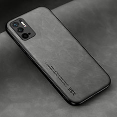 Soft Luxury Leather Snap On Case Cover DY2 for Xiaomi Redmi Note 11 SE 5G Gray