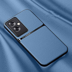 Soft Luxury Leather Snap On Case Cover DY3 for Oppo A2 5G Sky Blue