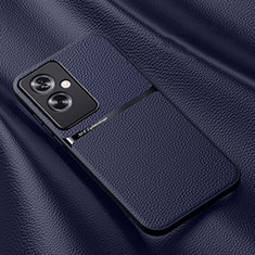 Soft Luxury Leather Snap On Case Cover DY3 for Oppo A79 5G Blue