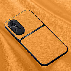 Soft Luxury Leather Snap On Case Cover DY3 for Oppo Reno10 5G Orange