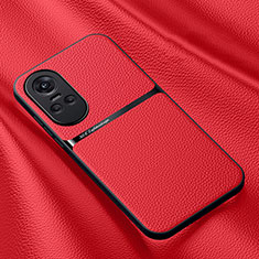 Soft Luxury Leather Snap On Case Cover DY3 for Oppo Reno10 5G Red