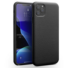 Soft Luxury Leather Snap On Case Cover for Apple iPhone 11 Pro Black