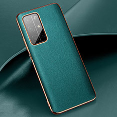 Soft Luxury Leather Snap On Case Cover for Huawei Honor 30S Cyan