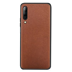 Soft Luxury Leather Snap On Case Cover for Huawei Honor 9X Pro Brown