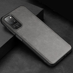 Soft Luxury Leather Snap On Case Cover for Huawei Honor Play4 Pro 5G Gray