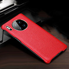 Soft Luxury Leather Snap On Case Cover for Huawei Mate 30 Pro 5G Red